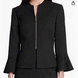 Tahari ASL Women's Novelty Sleeve Jacket with Pencil Skirt Suit Set
